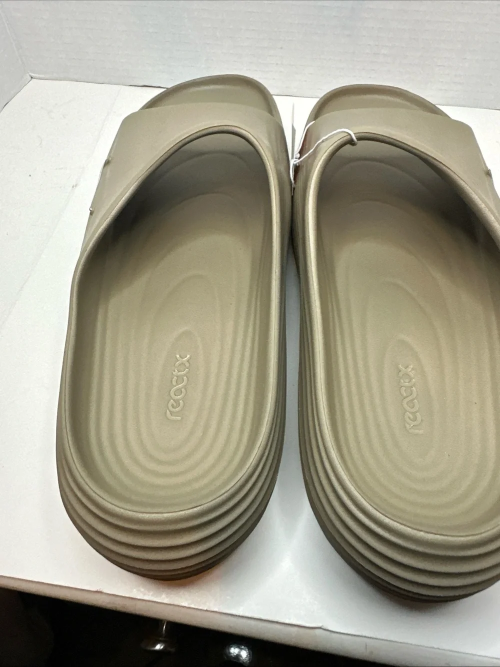 Nike ReactX Rejuven8 Slide Khaki HV4479 200 Men's Size 15